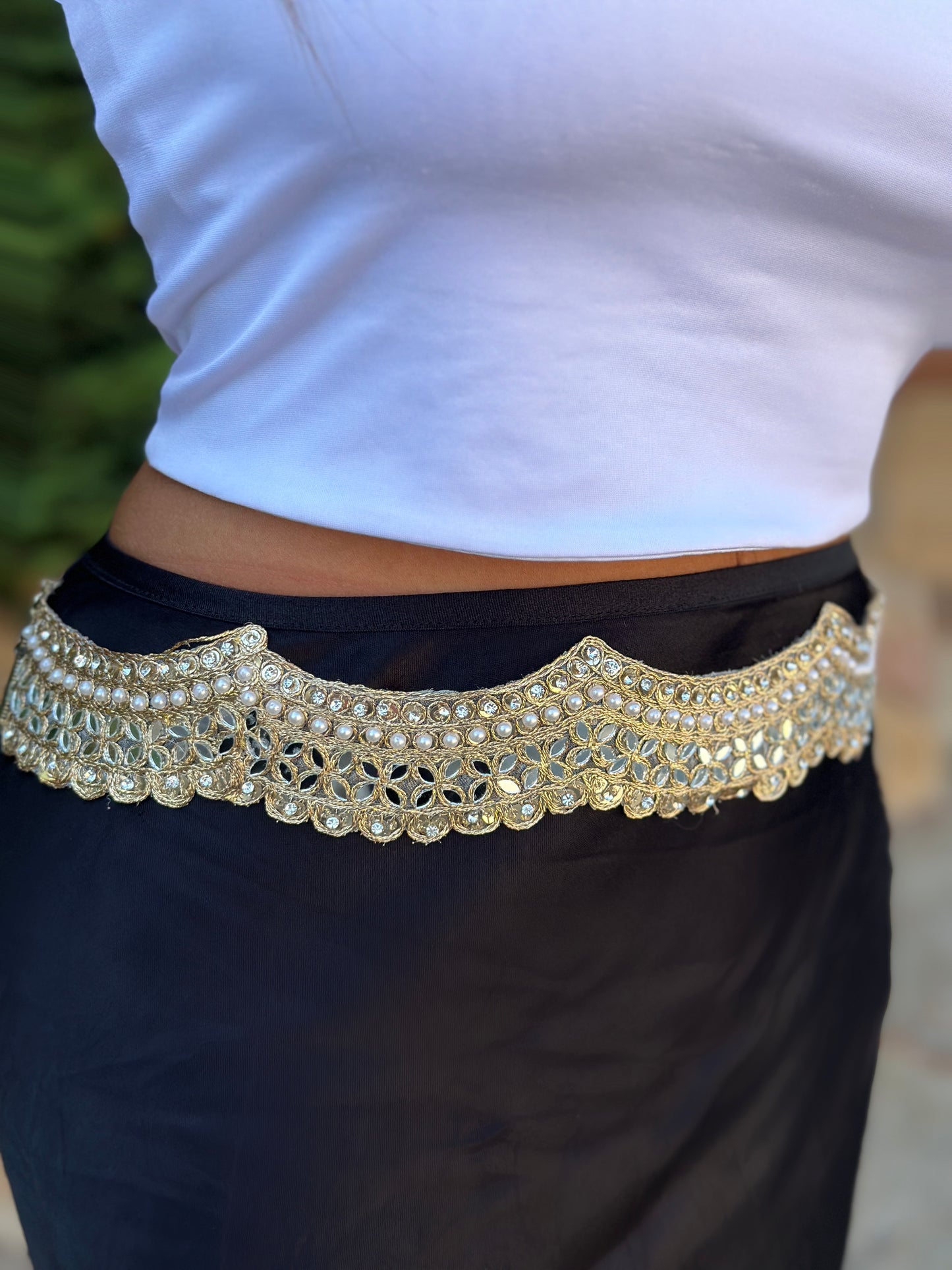 Cinturón Perla Dorado