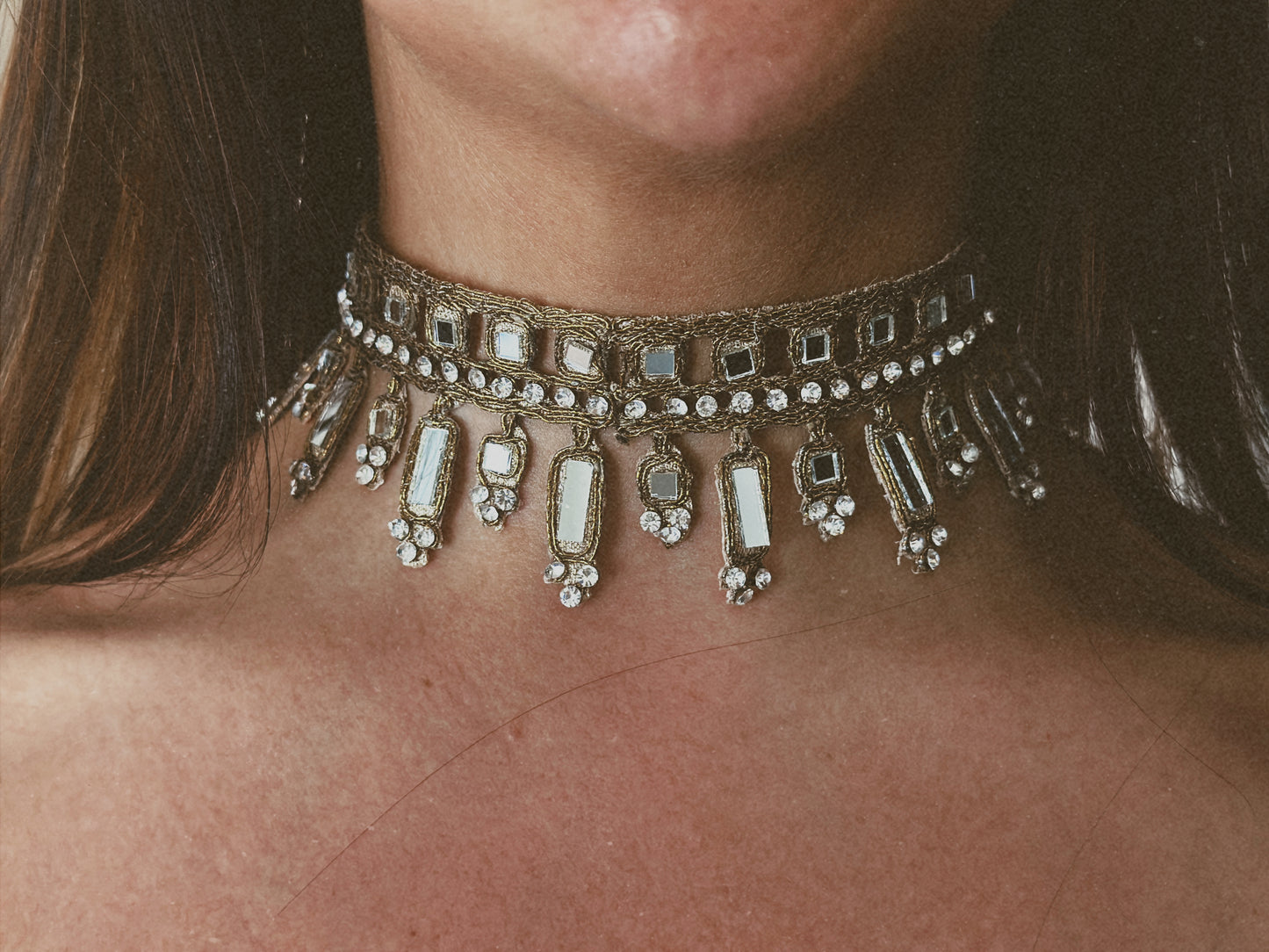 Choker Isha Oro Antiguo
