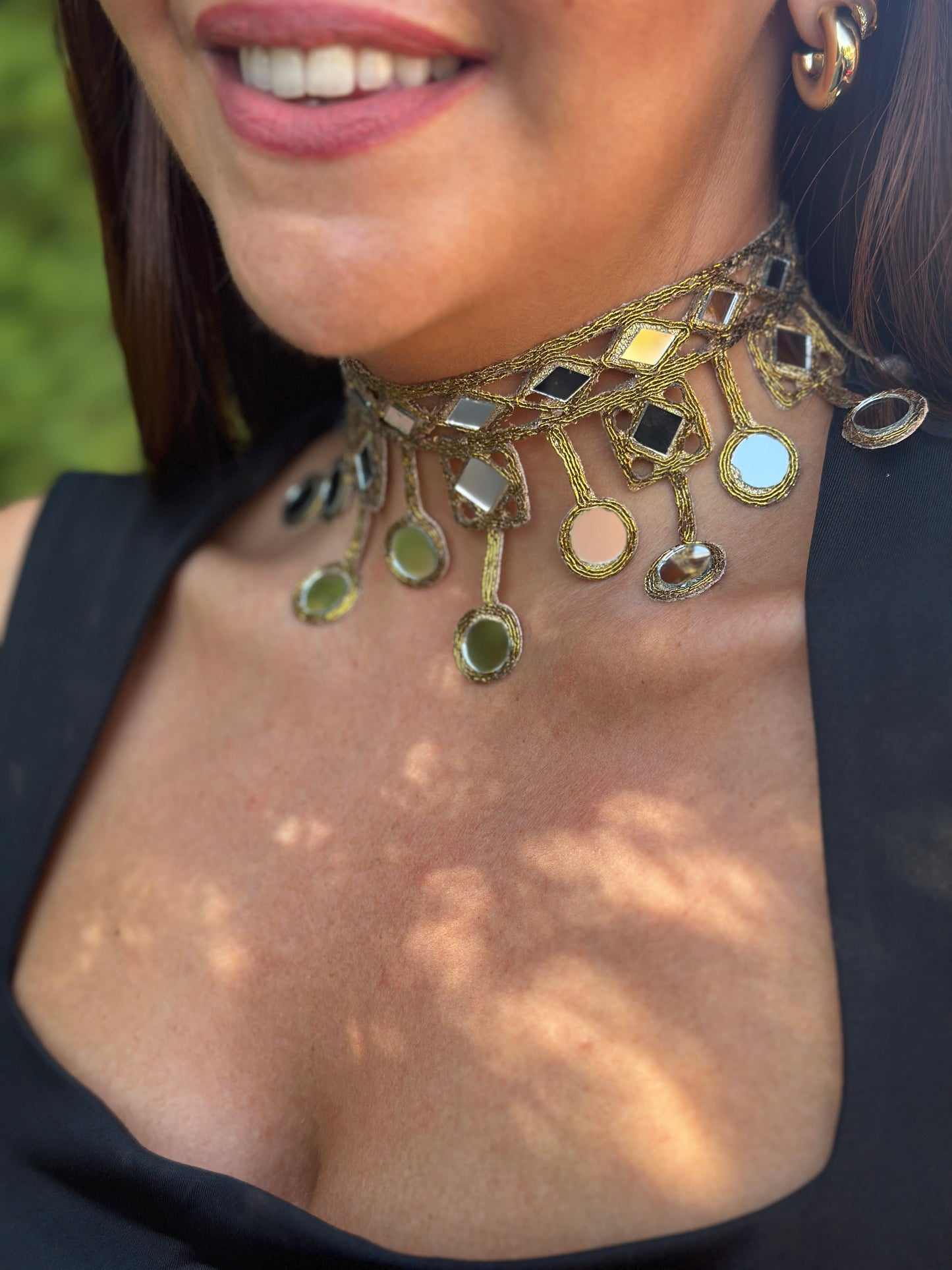 Chocker Cleopatra Oro Antiguo