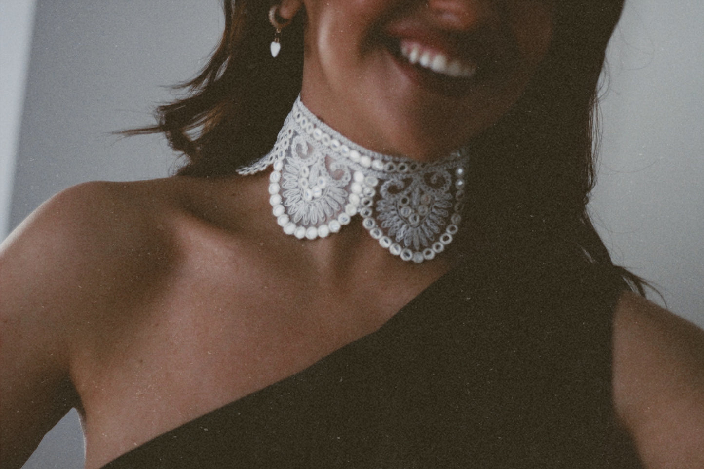 Chocker Coral Blanco