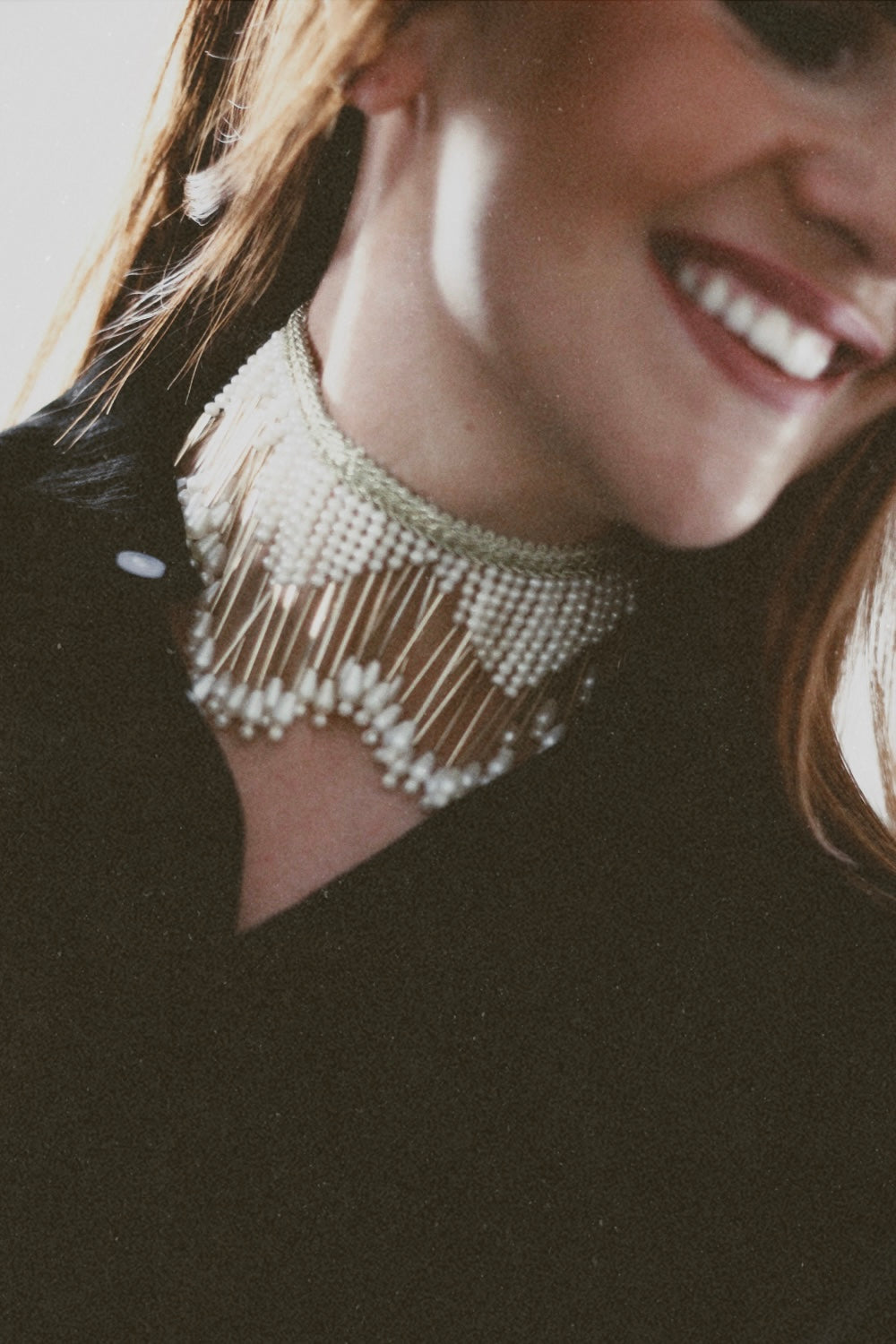 Chocker Lluvia Perlada