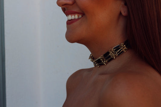 Choker Obsidiana