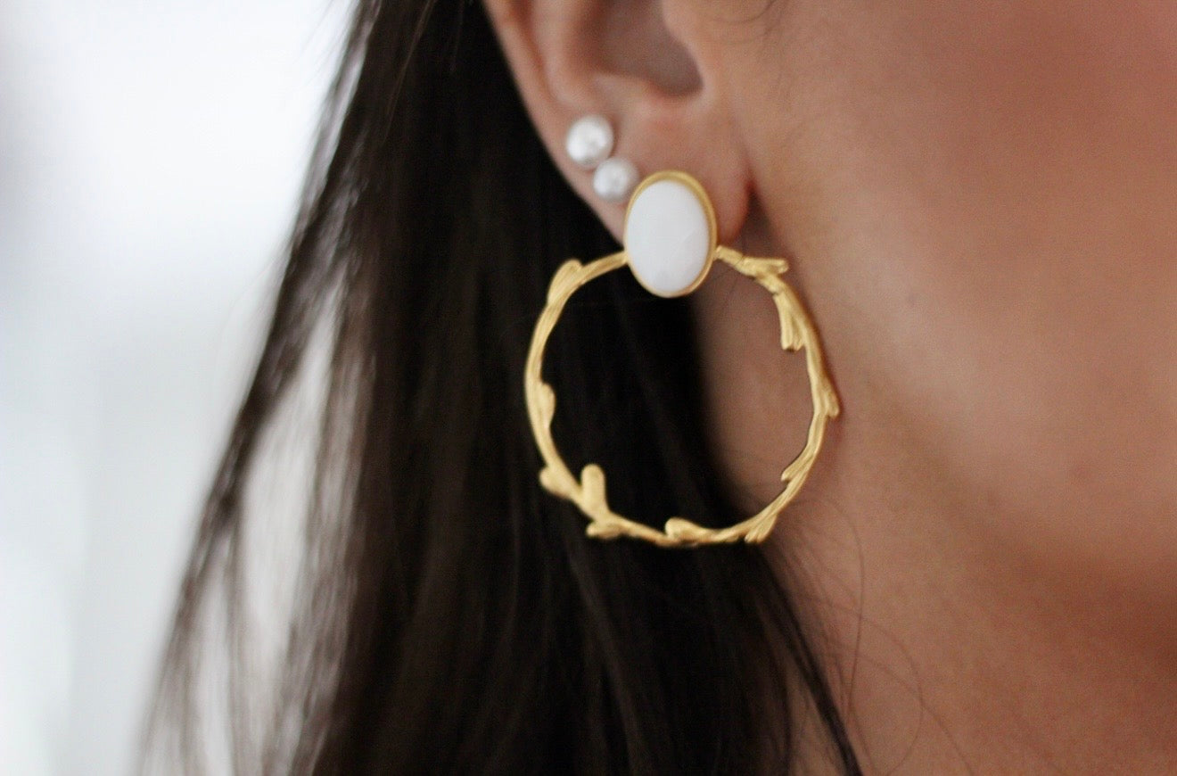 Pendientes Zafira Blancos