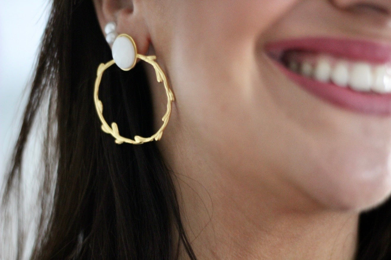 Pendientes Zafira Blancos