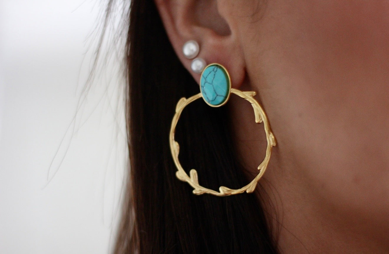 Pendientes Zafira Azul