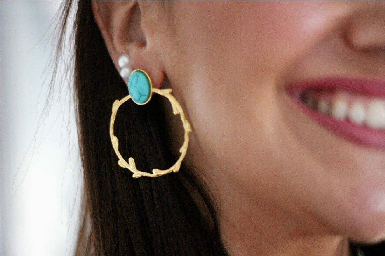 Pendientes Zafira Azul